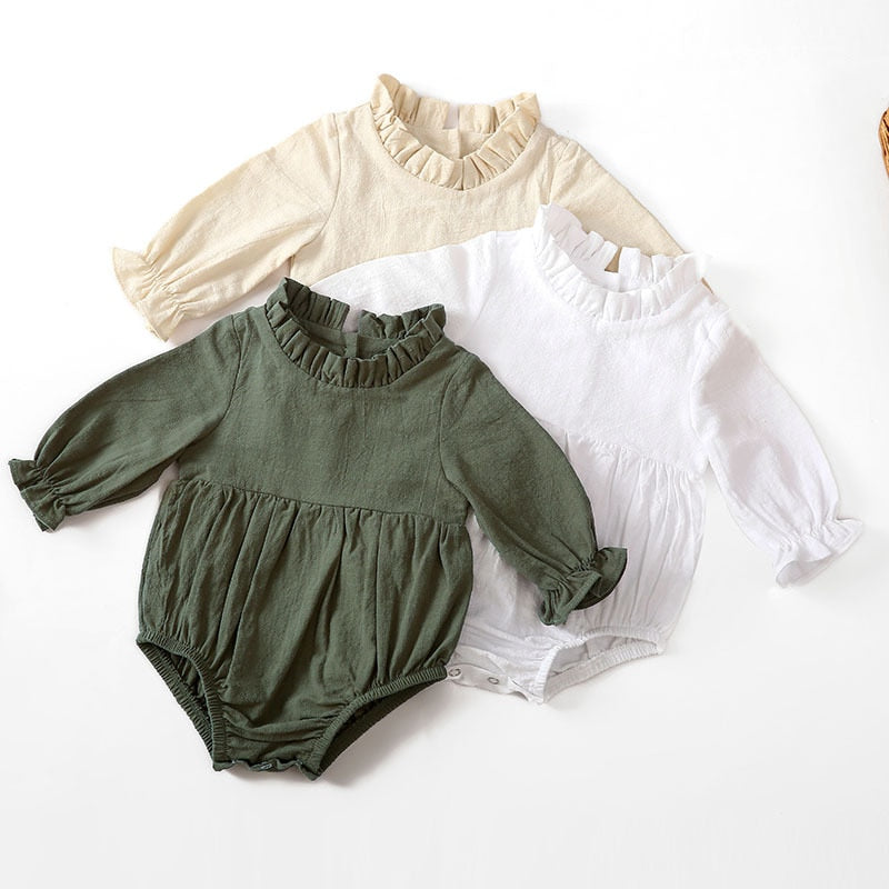 Little Lullaby Lane - Long Sleeve Baby Rompers